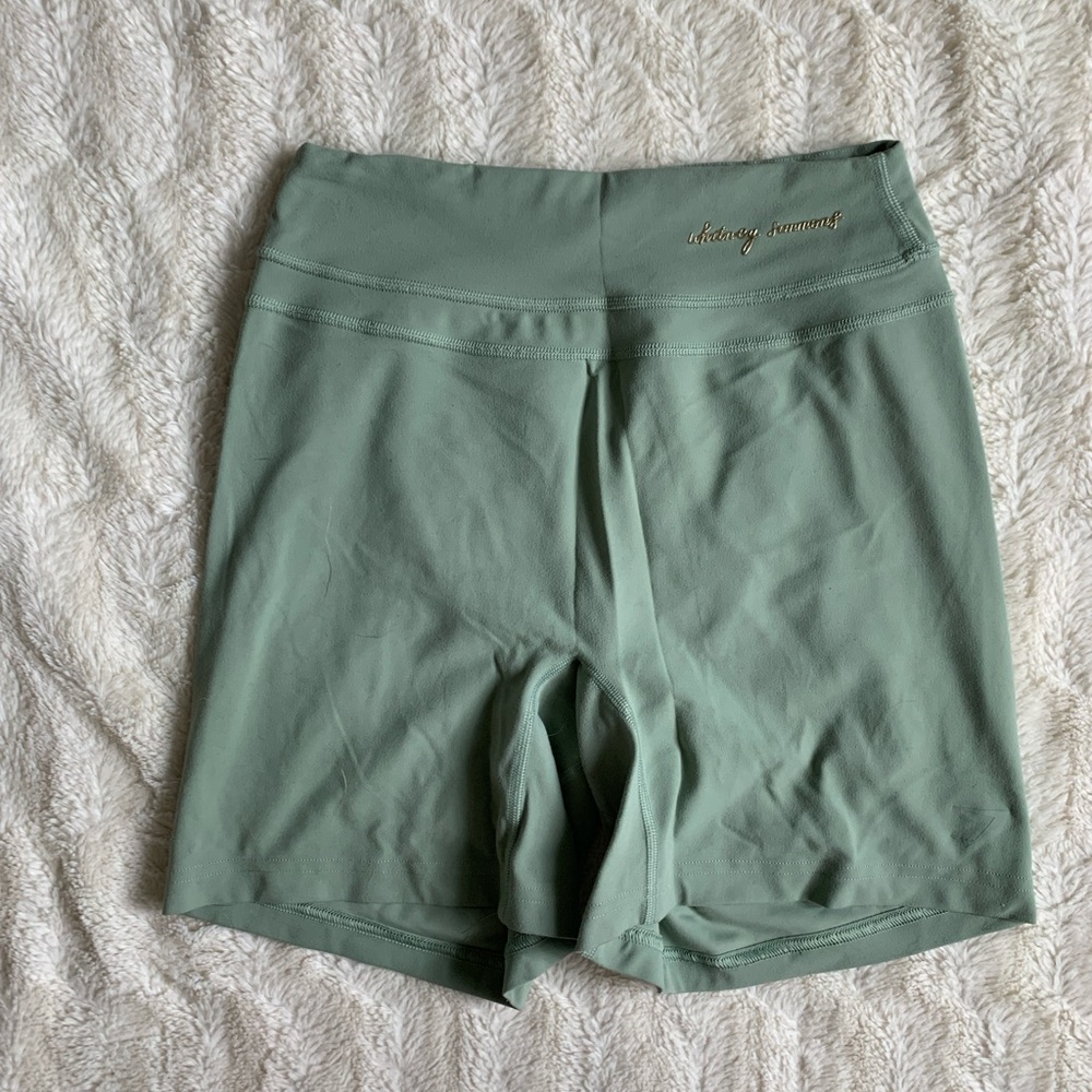 Gymshark Whitney Simmons 2.0 Moss Green Shorts Size Medium